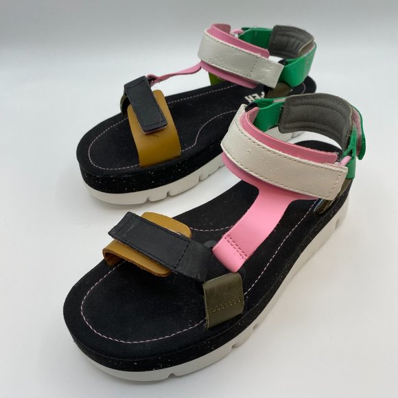 NWT Camper Oruga Up Colorful Platform Sandals - Strappy Womens Shoes Size EU 39 - Picture 10 of 14